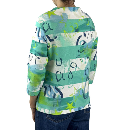 Sweatshirt mit Allover-Print. Mode von Rabe. Seidel Moden Onlineshop