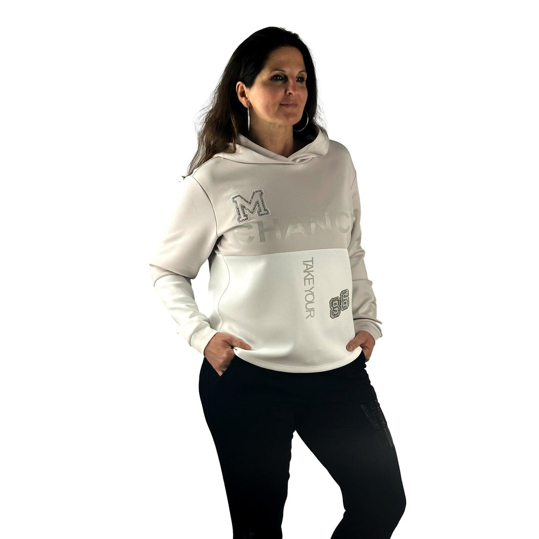 Sweatshirt mit Glitzer. Mode von Monari. Seidel Moden Onlineshop