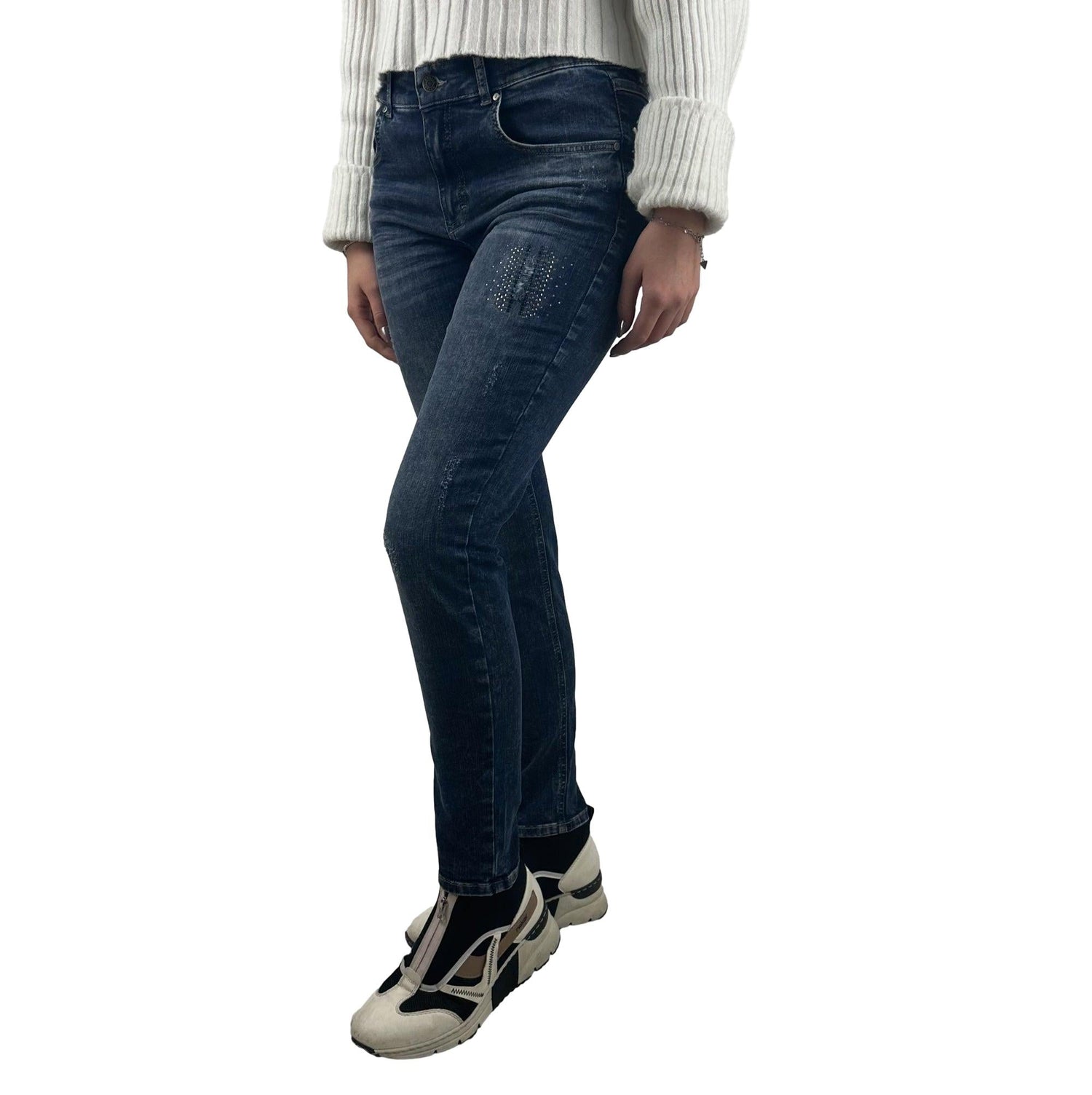 Jeans mit Strasssteinen. Mode von Angels. Seidel Moden Onlineshop