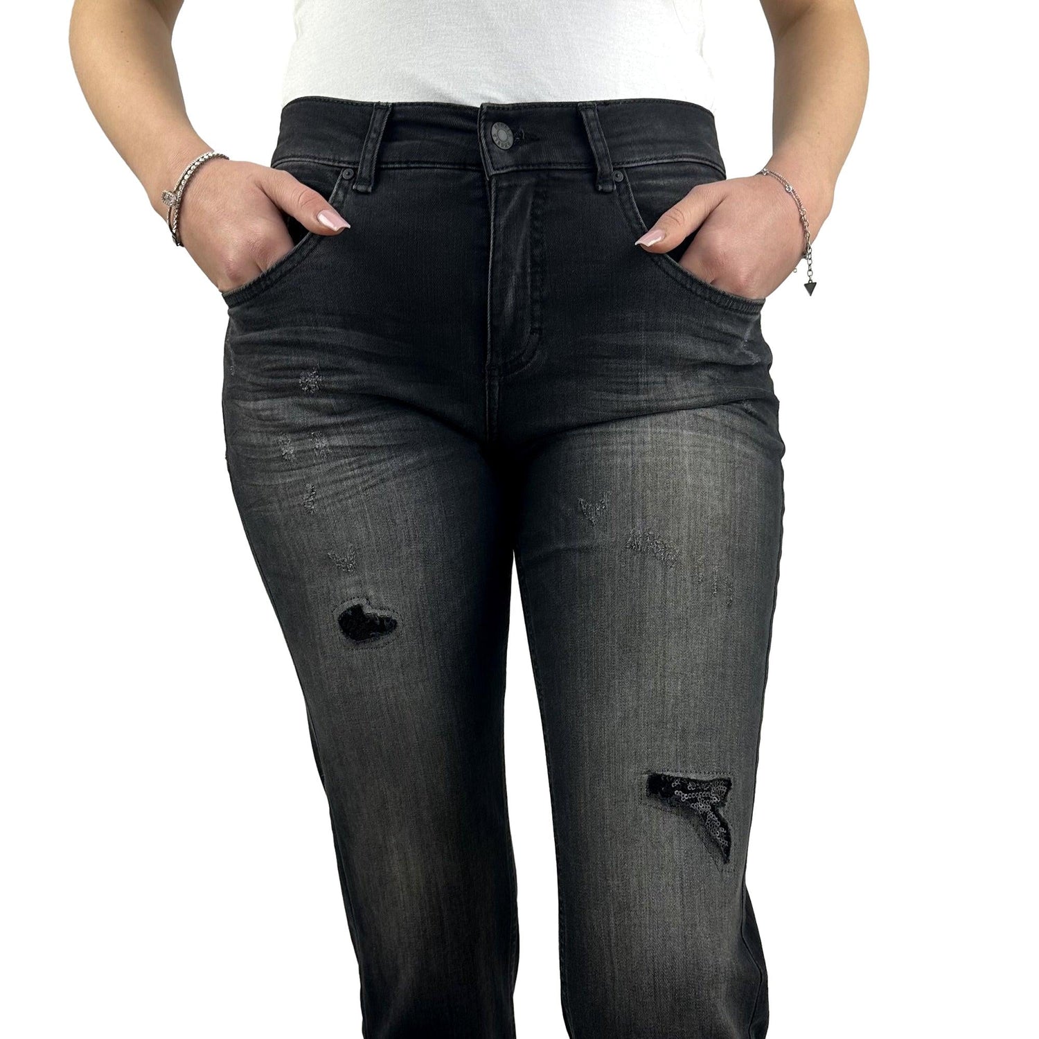 Jeans mit Strass. Mode von Angels. Seidel Moden Onlineshop