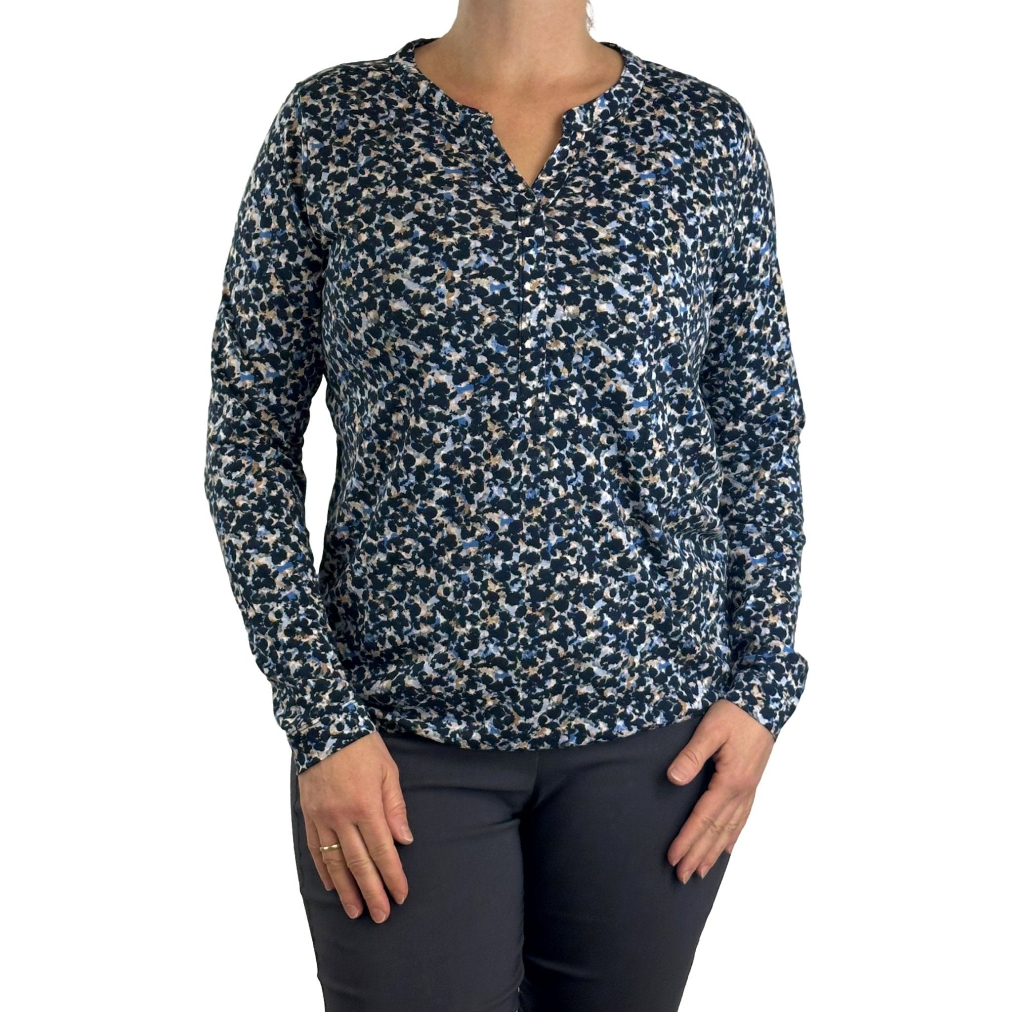 Langarm Shirt mit Tunnelzug. Mode von Betty &amp; Co. Seidel Moden Onlineshop