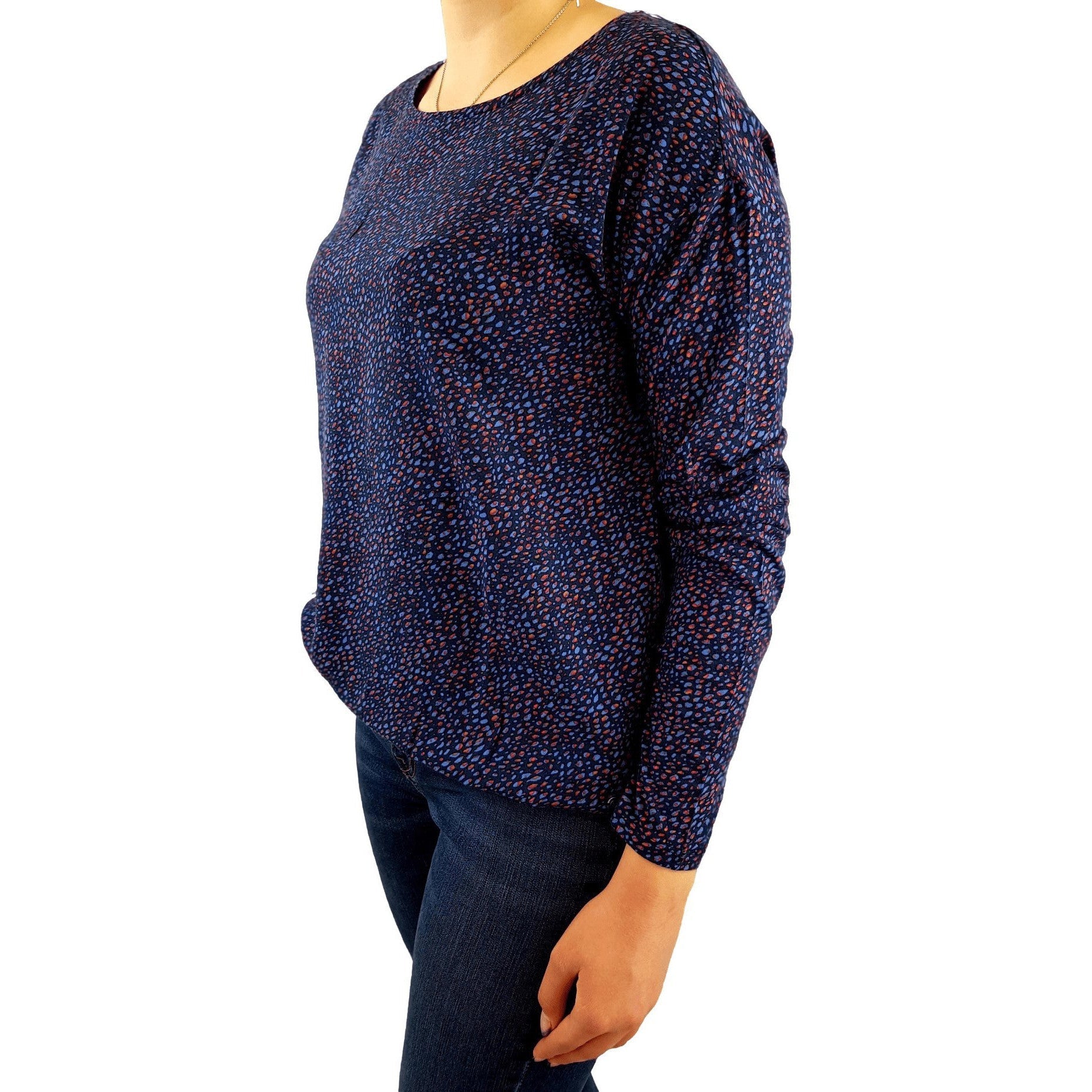 Shirt mit Tunnelzug am Saum. Mode von Betty &amp; Co. Seidel Moden Onlineshop