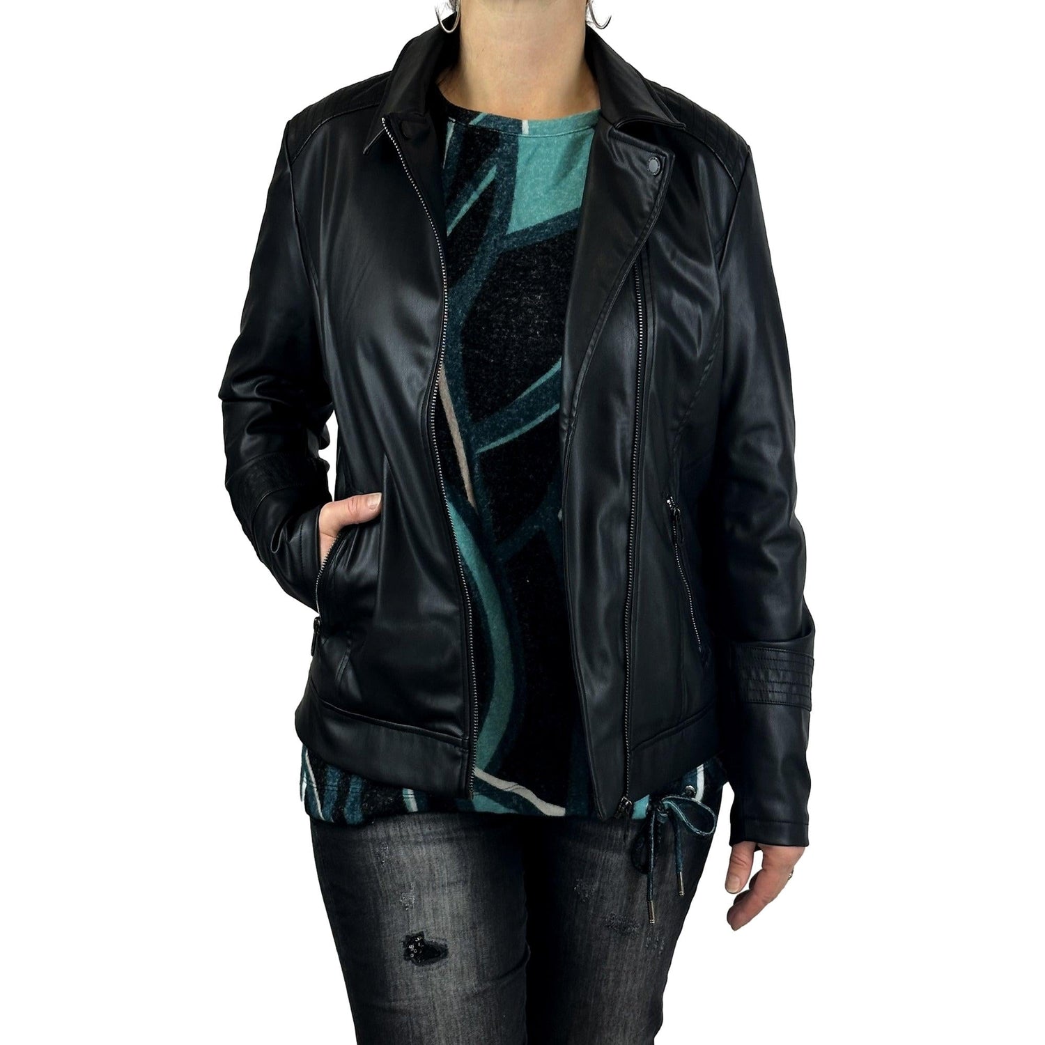 Jacke aus Lederimitat. Mode von Cecil. Seidel Moden Onlineshop