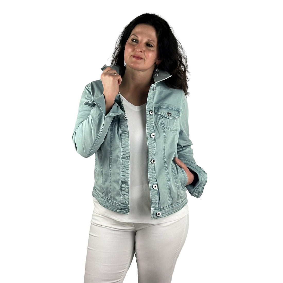 Jeansjacke mit Waschung. Mode von Cecil. Seidel Moden Onlineshop