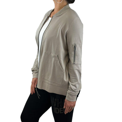 Sweatjacke im Collage-Stil. Mode von Cecil. Seidel Moden Onlineshop