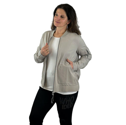 Sweatjacke im Collage-Stil. Mode von Cecil. Seidel Moden Onlineshop