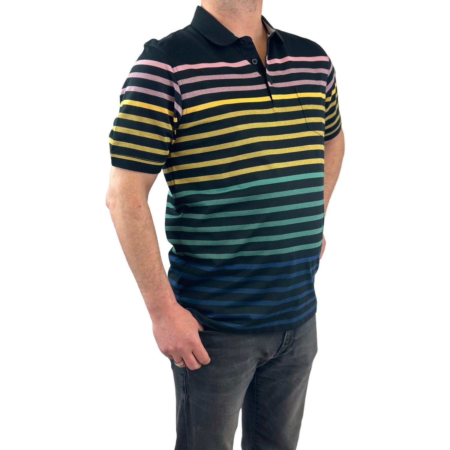 Poloshirt mit Streifen. Mode von Hajo