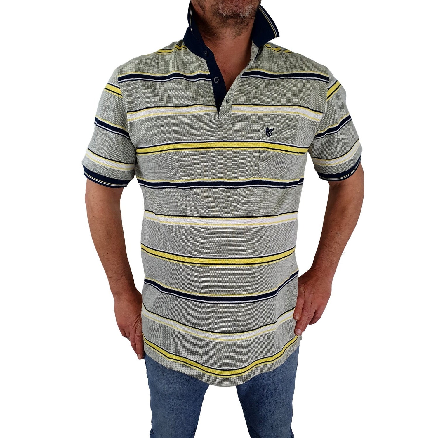 Poloshirt mit Streifen. Mode von Hajo. Seidel Moden Onlineshop