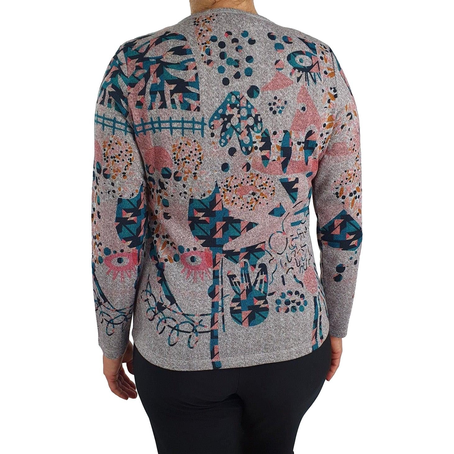 Shirt mit Allover-Print. Mode von Kalisson. Seidel Moden Onlineshop