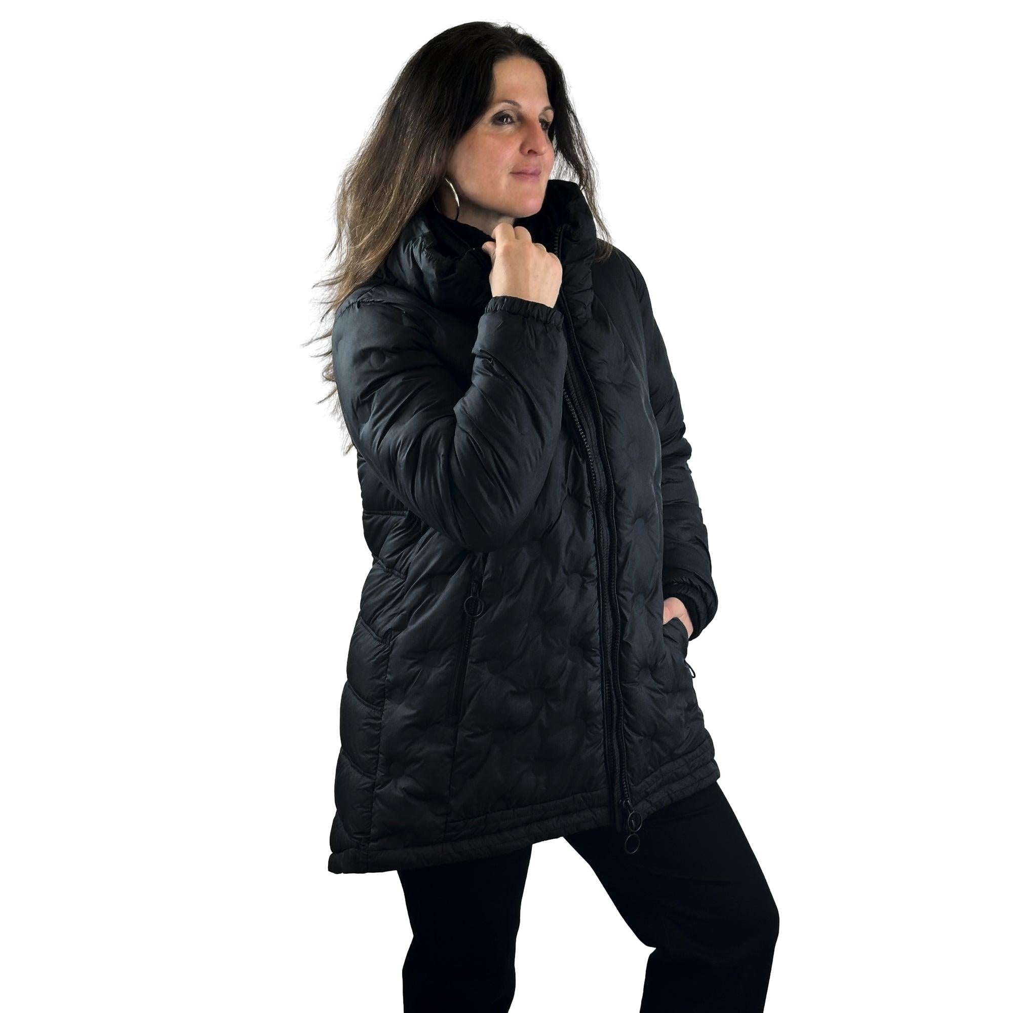 Steppjacke mit  großem Kragen. Mode von Manisa. Seidel Moden Onlineshop