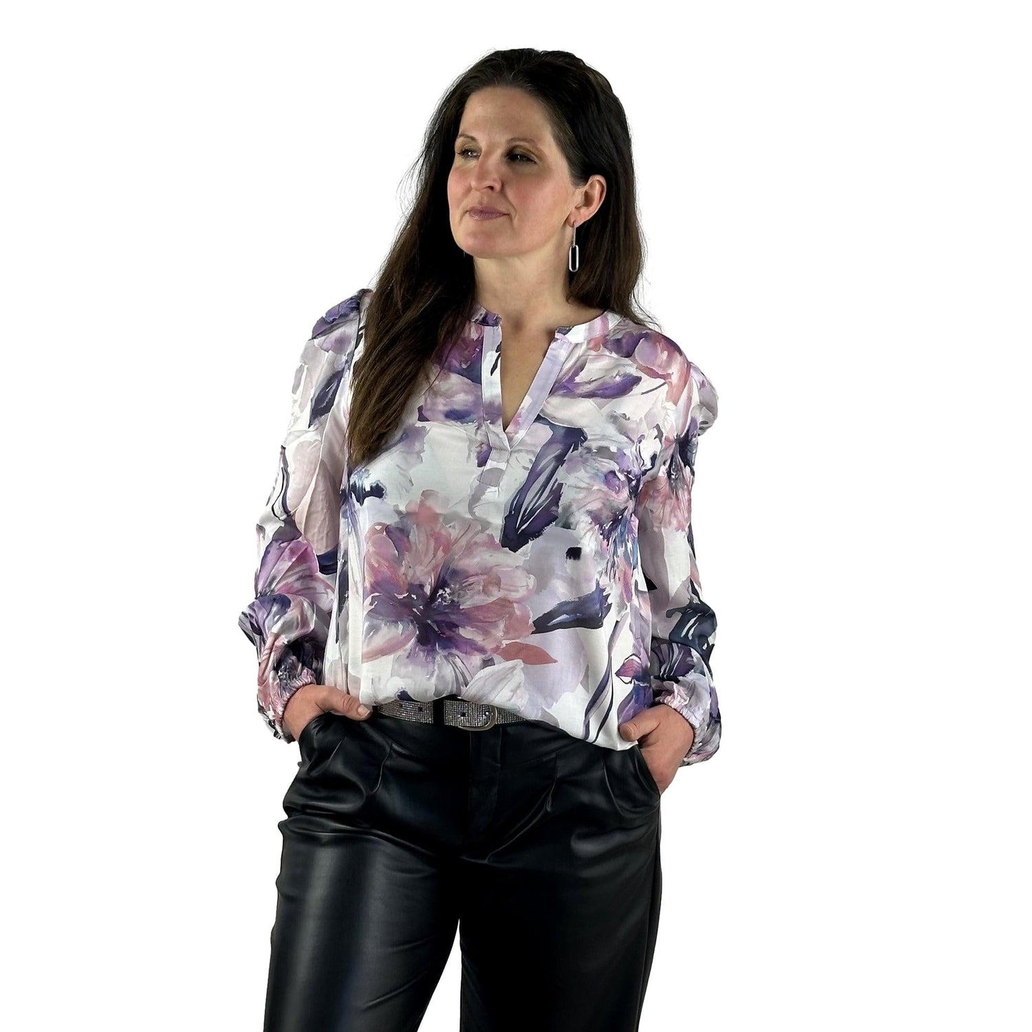 Bluse mit Blumenmuster. Mode von Monari. Seidel Moden Onlineshop