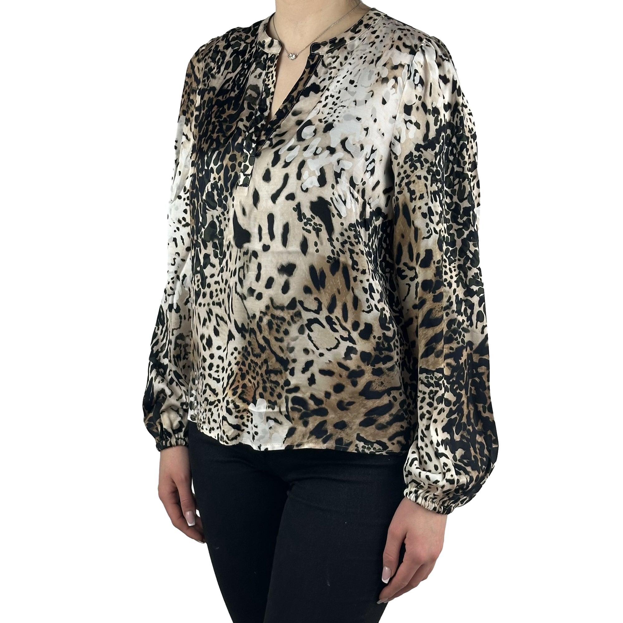 Bluse mit Leoprint. Mode von Monari. Seidel Moden Onlineshop