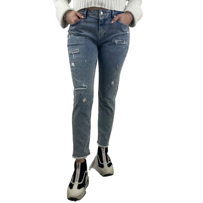 Jeans mit Strassteinen. Mode von Monari. Seidel Moden Onlineshop