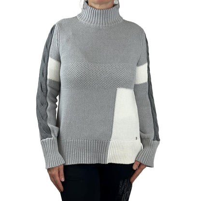 Pullover mit Flechtmuster. Mode von Monari. Seidel Moden Onlineshop