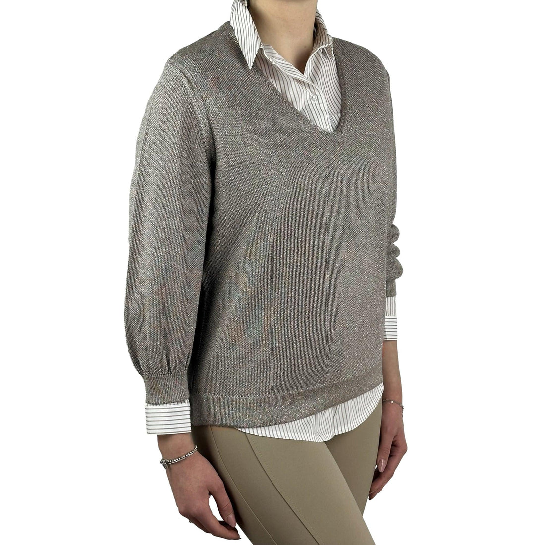 Pullover mit Lurex. Mode von Monari. Seidel Moden Onlineshop