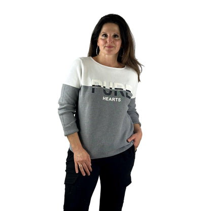 Pullover mit Schriftzug. Mode von Monari