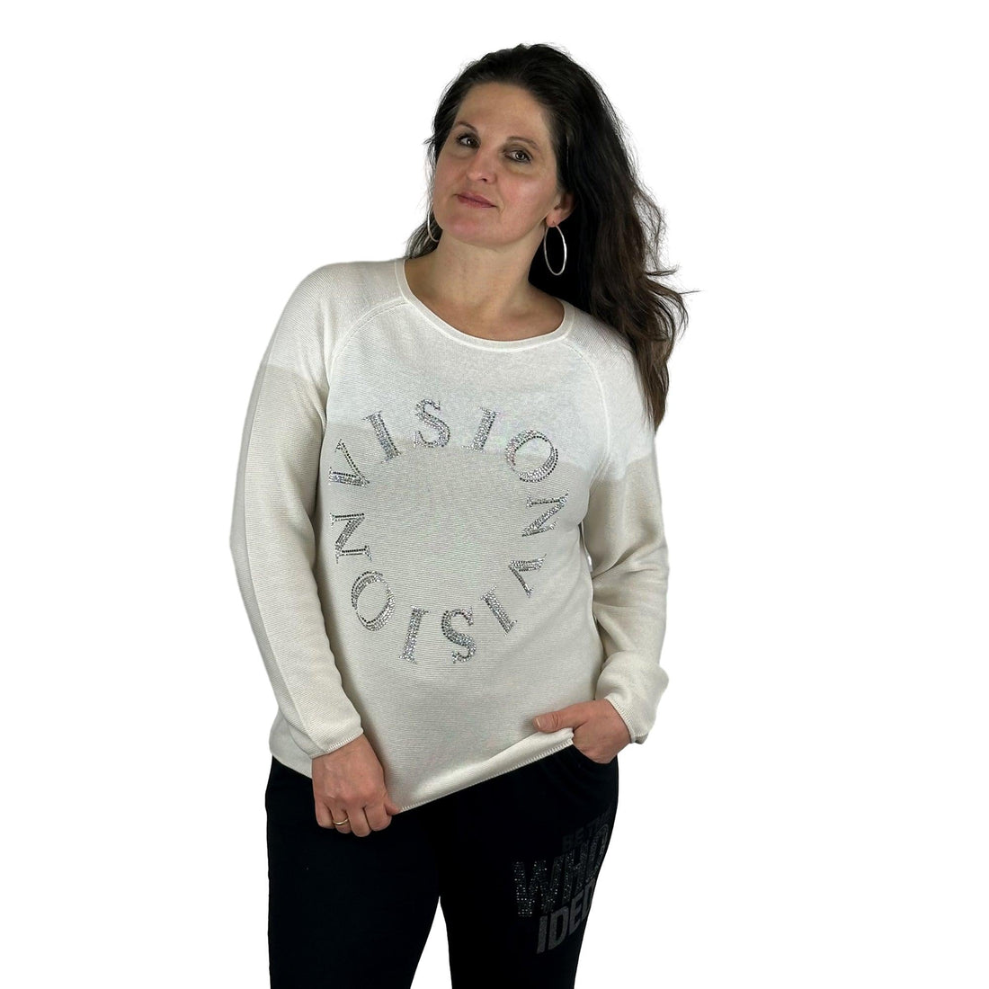 Pullover mit Strass. Mode von Monari. Seidel Moden Onlineshop