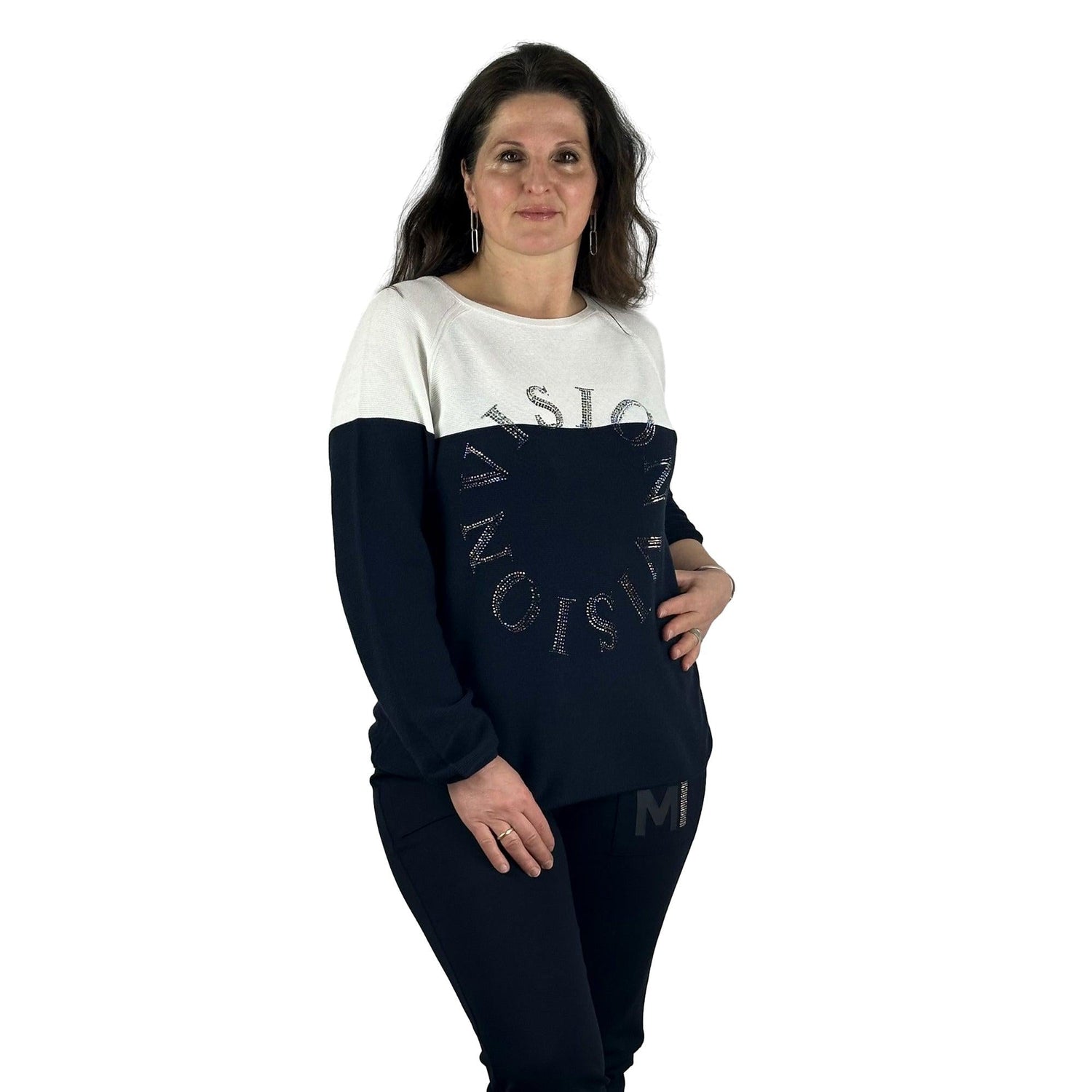 Pullover mit Strass. Mode von Monari. Seidel Moden Onlineshop