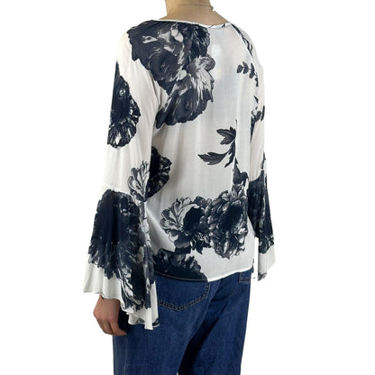 Schluse mit floralem Print. Mode von Monari. Seidel Moden Onlineshop