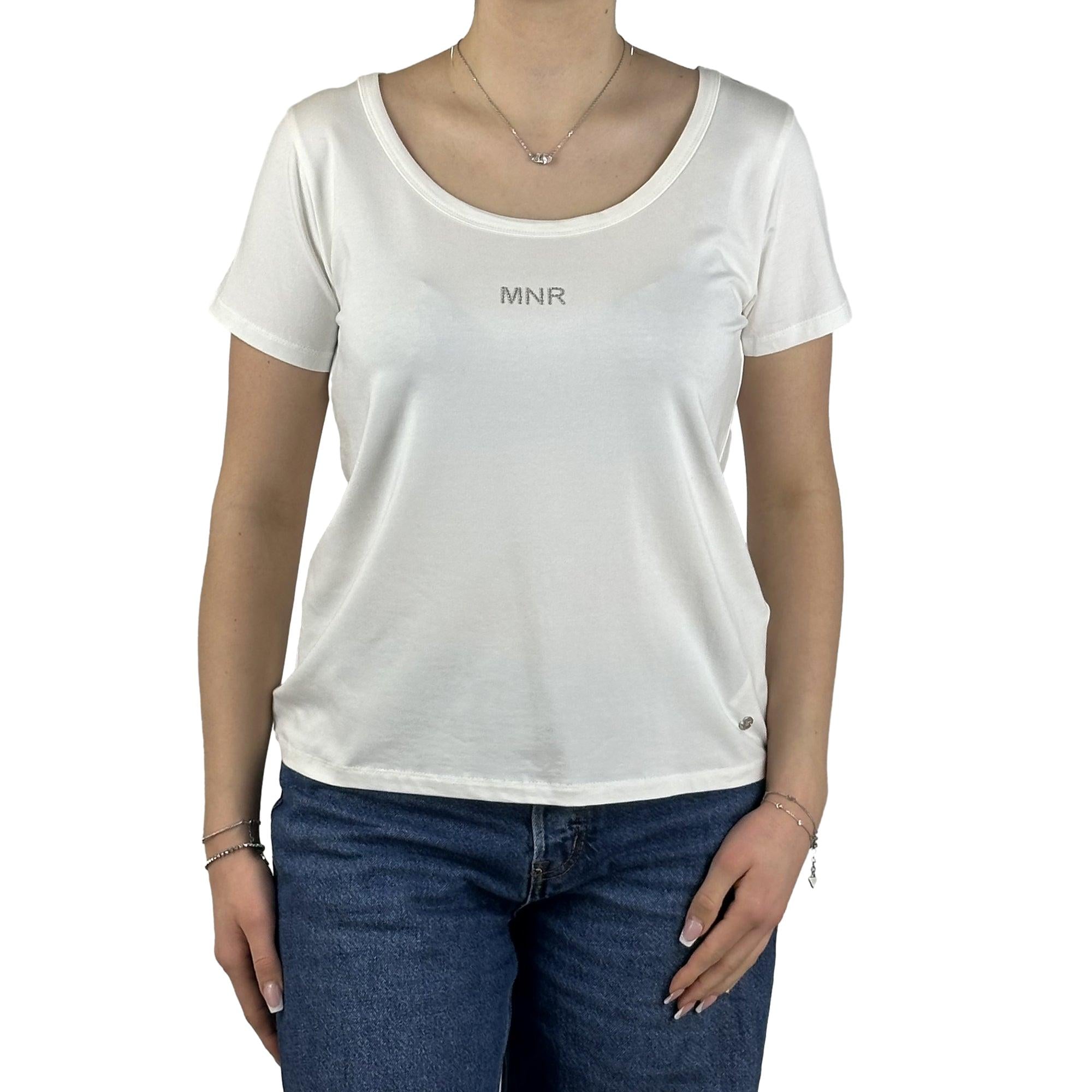 Shirt mit Glitzerlogo. Mode von Monari. Seidel Moden Onlineshop