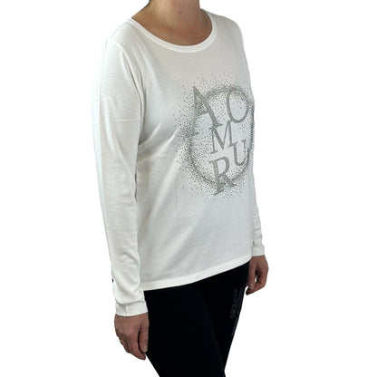 Shirt mit Glitzersteinchen. Mode von Monari. Seidel Moden Onlineshop