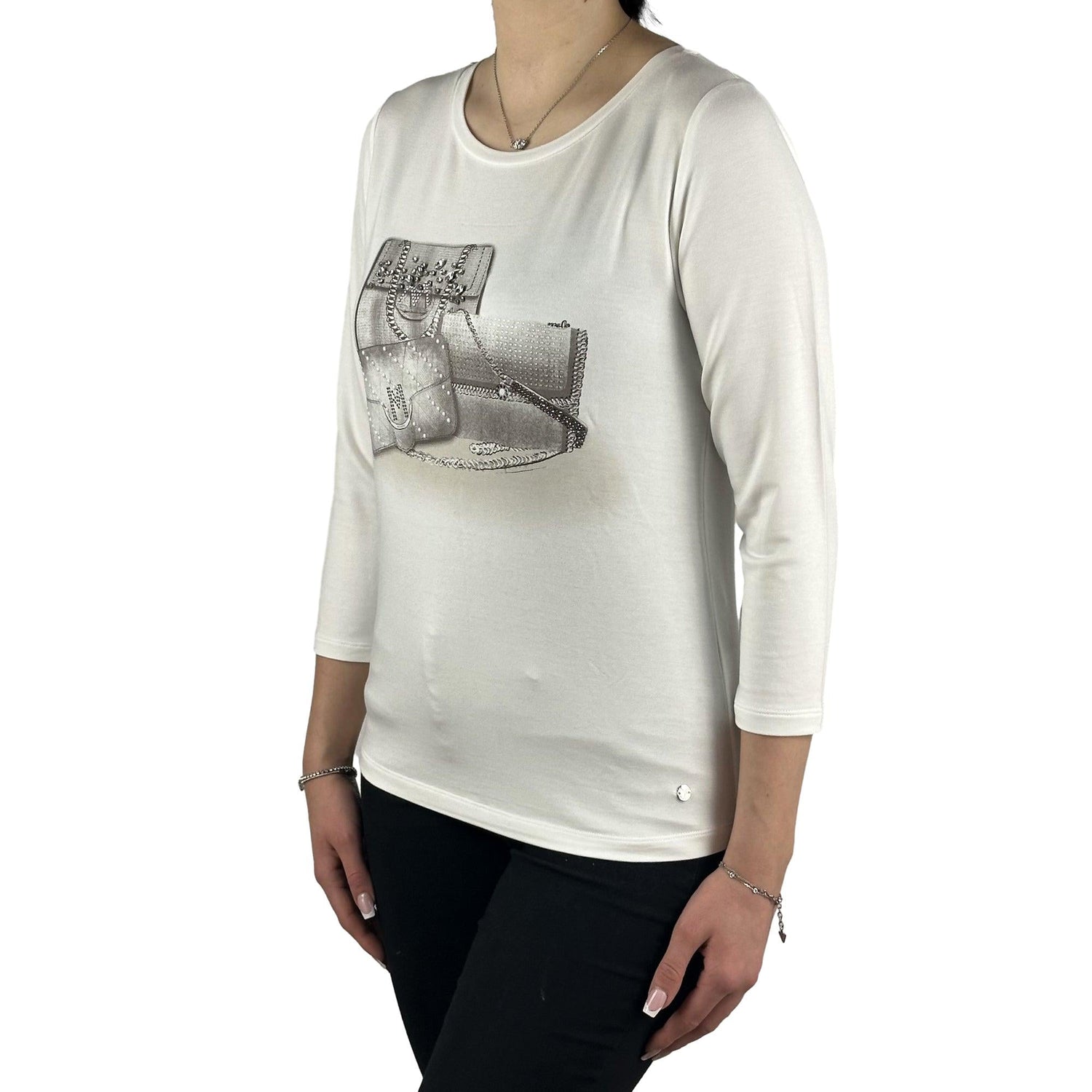 Shirt mit Strasssteinen. Mode von Monari. Seidel Moden Onlineshop