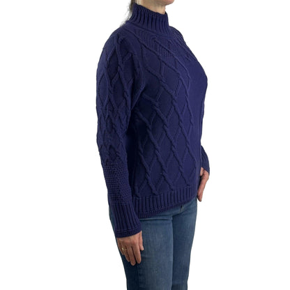 Strickpullover mit Flechtmuster. Mode von Monari. Seidel Moden Onlineshop