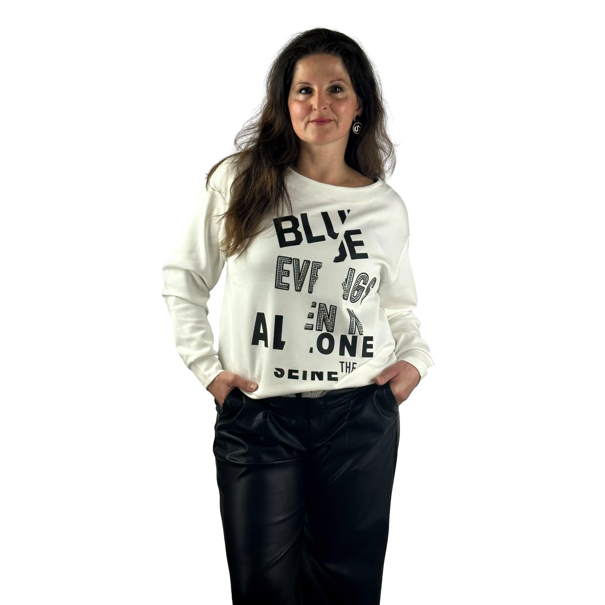 Sweatshirt mit Letterprint. Mode von Monari. Seidel Moden Onlineshop