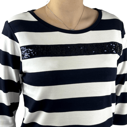 Sweatshirt mit Pailletten. Mode von Monari. Seidel Moden Onlineshop