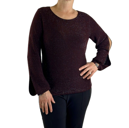 Pullover mit Glitzergalon. Mode von Monari