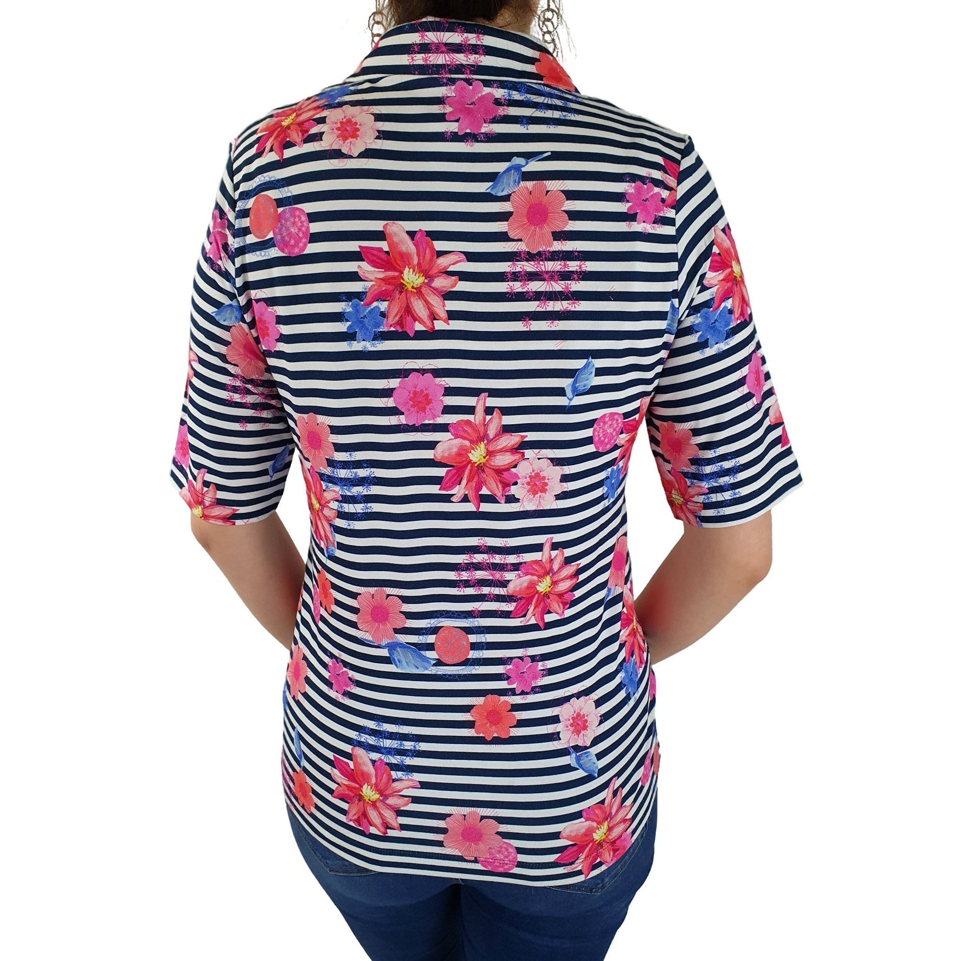 Poloshirt mit floralem Allover-Print. Mode von Rabe. Seidel Moden Onlineshop