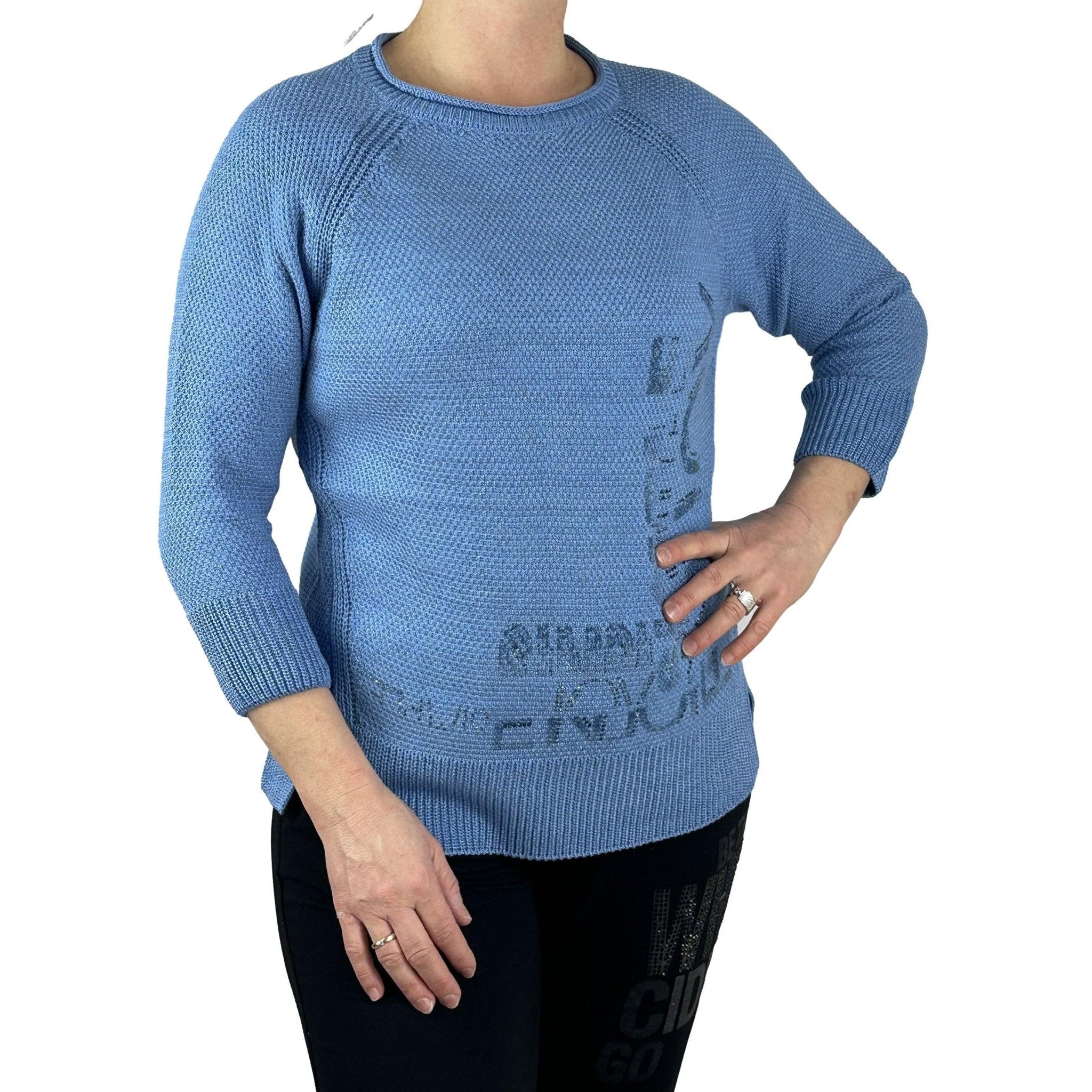 Pullover mit Strassschmuck. Mode von Rabe. Seidel Moden Onlineshop