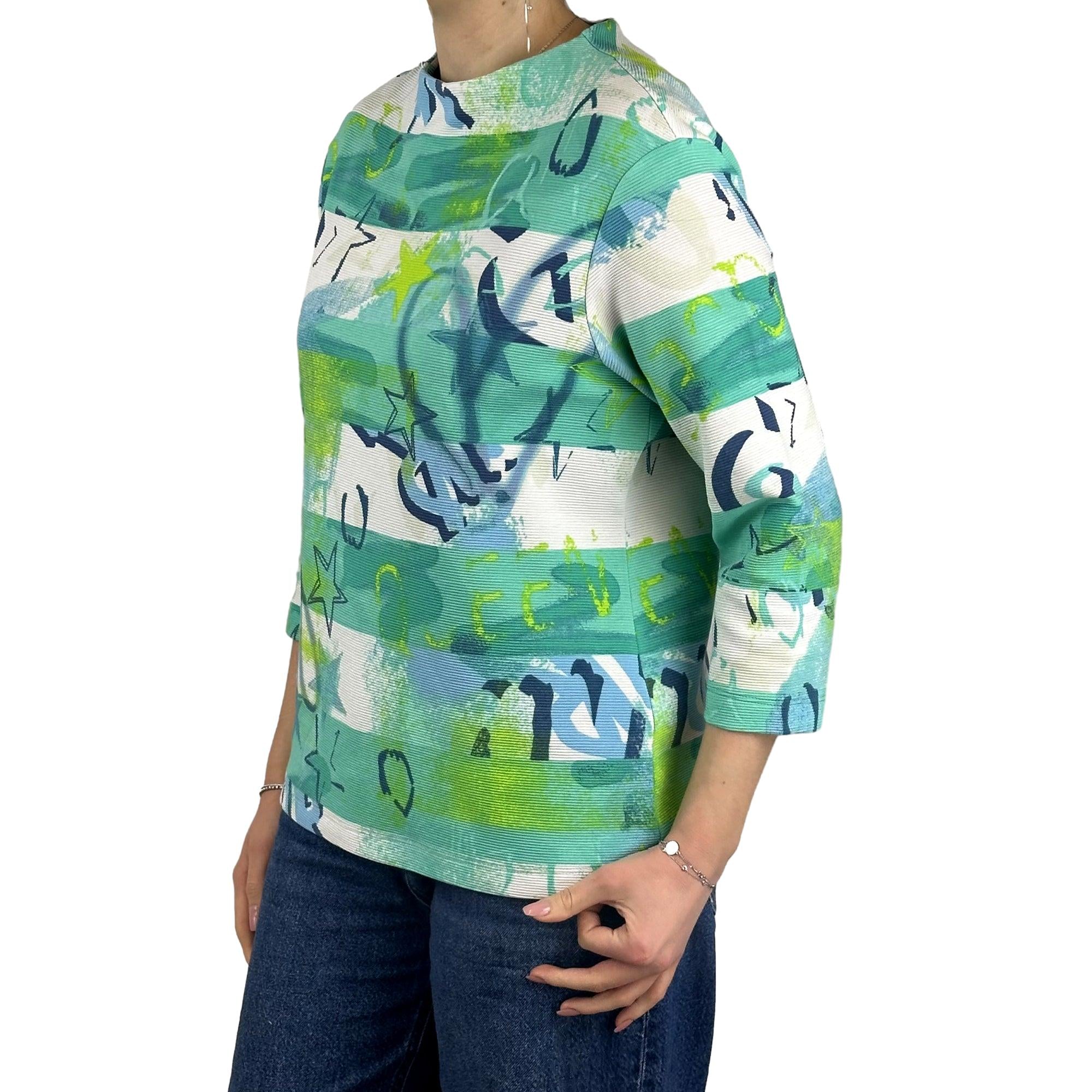 Sweatshirt mit Allover-Print. Mode von Rabe. Seidel Moden Onlineshop