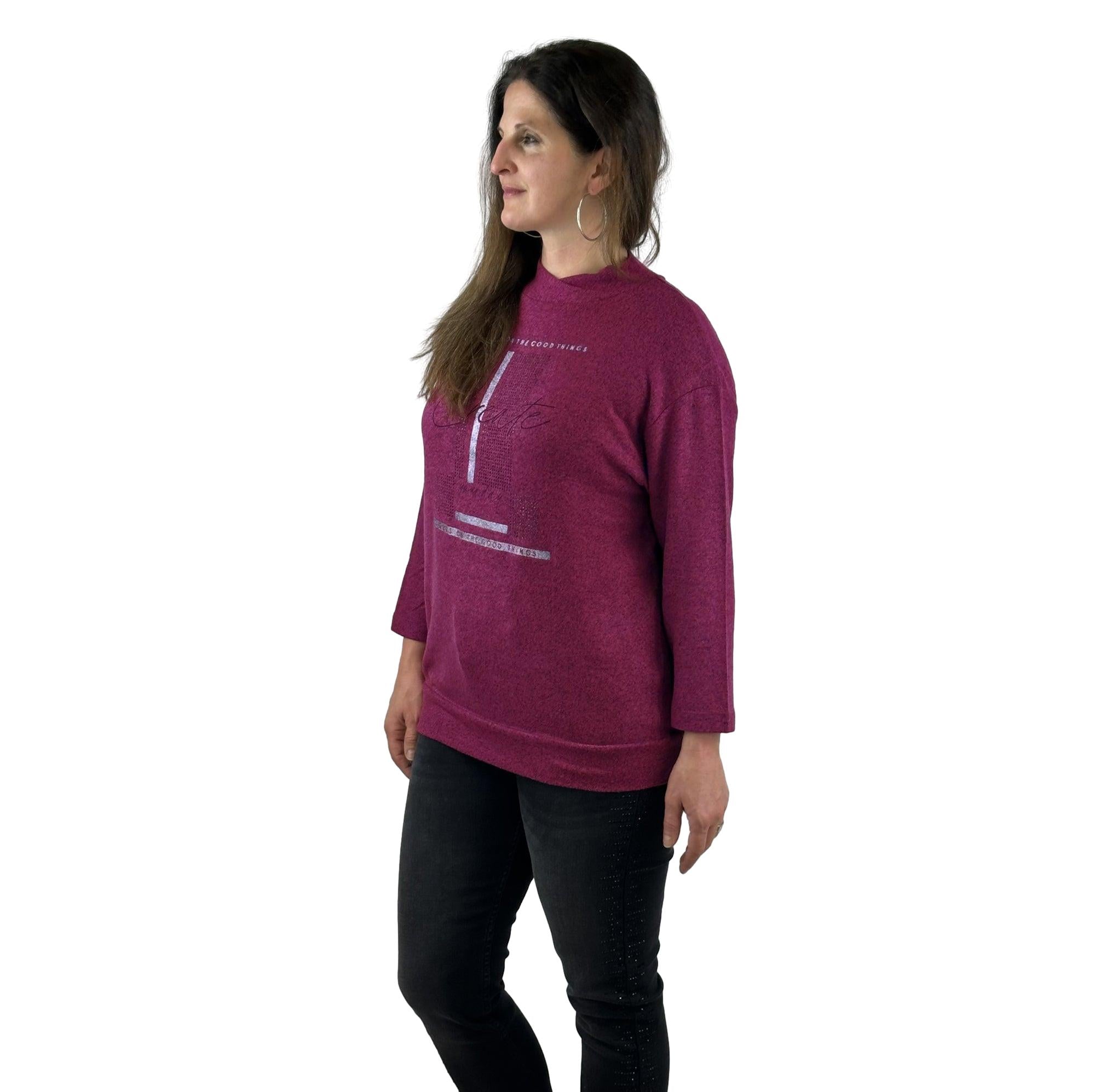 Sweatshirt mit Strass. Mode von Rabe. Seidel Moden Onlineshop