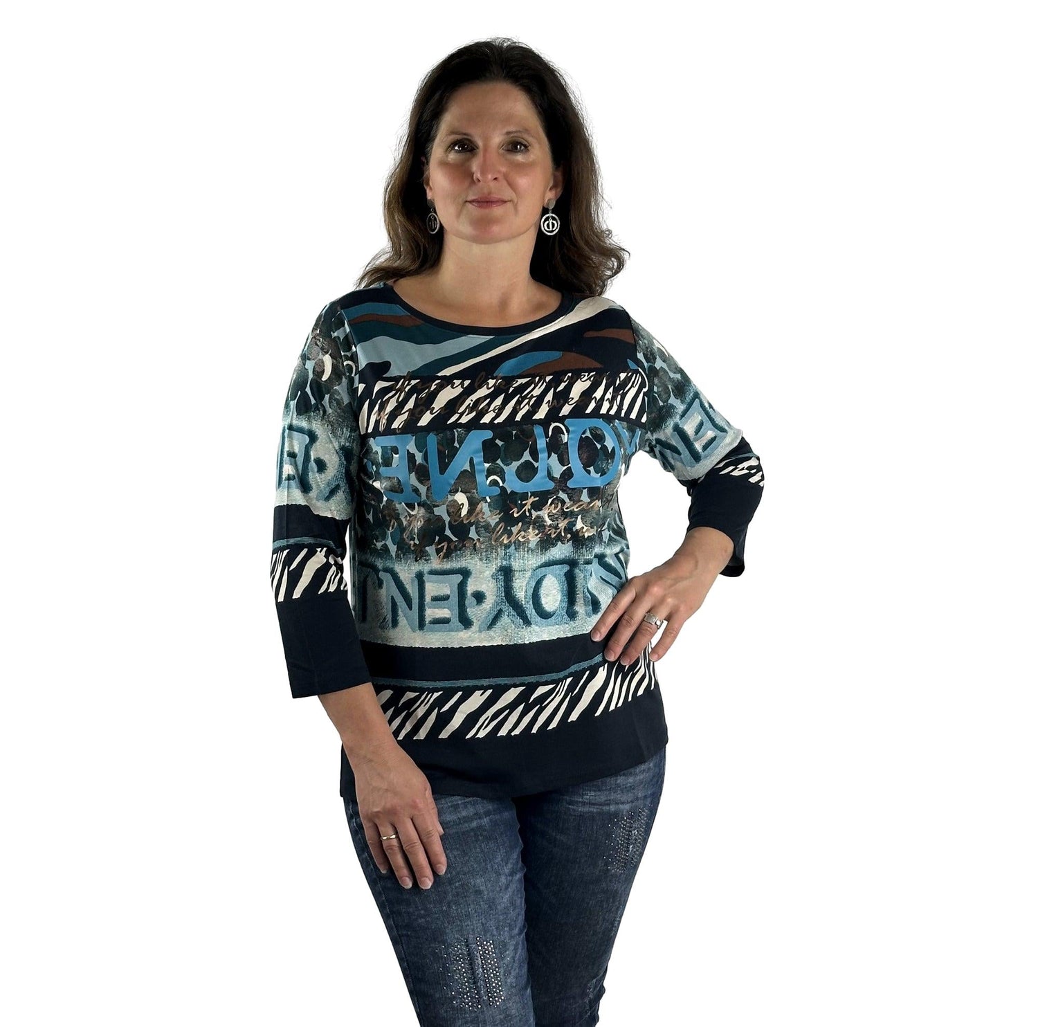 Shirt mit Alloverprint. Mode von Betty Barclay