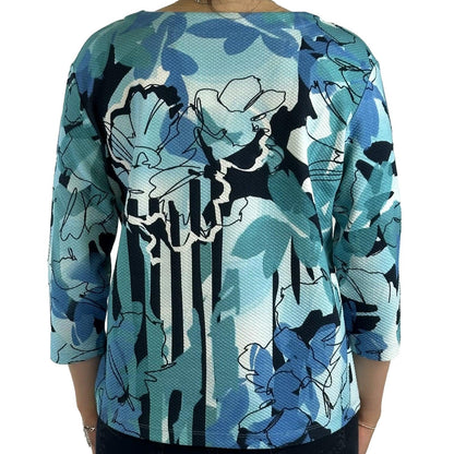 Sweatshirt mit Allover-Print. Mode von Rabe