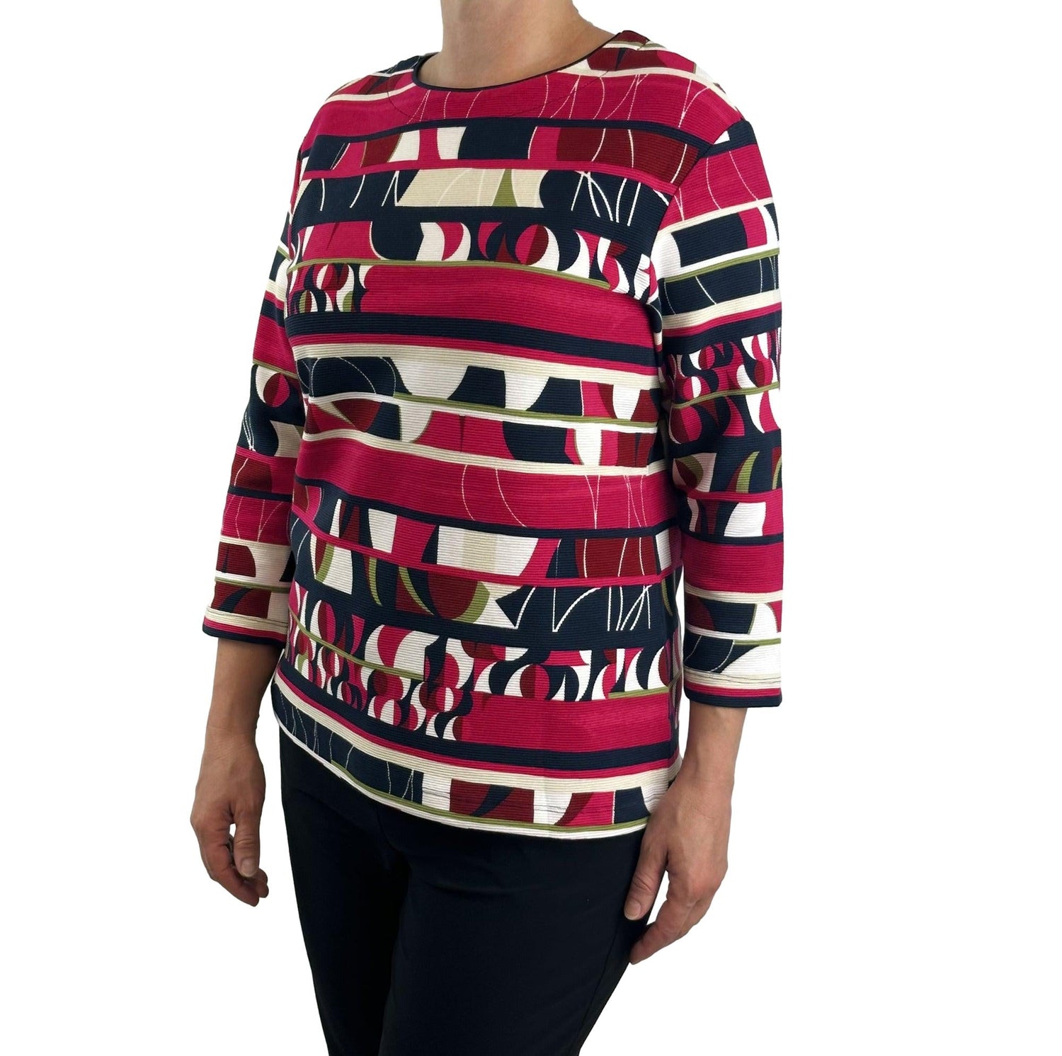 Sweatshirt mit Allover-Print. Mode von Rabe