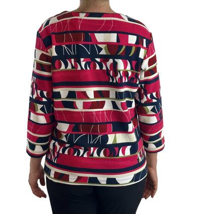 Sweatshirt mit Allover-Print. Mode von Rabe