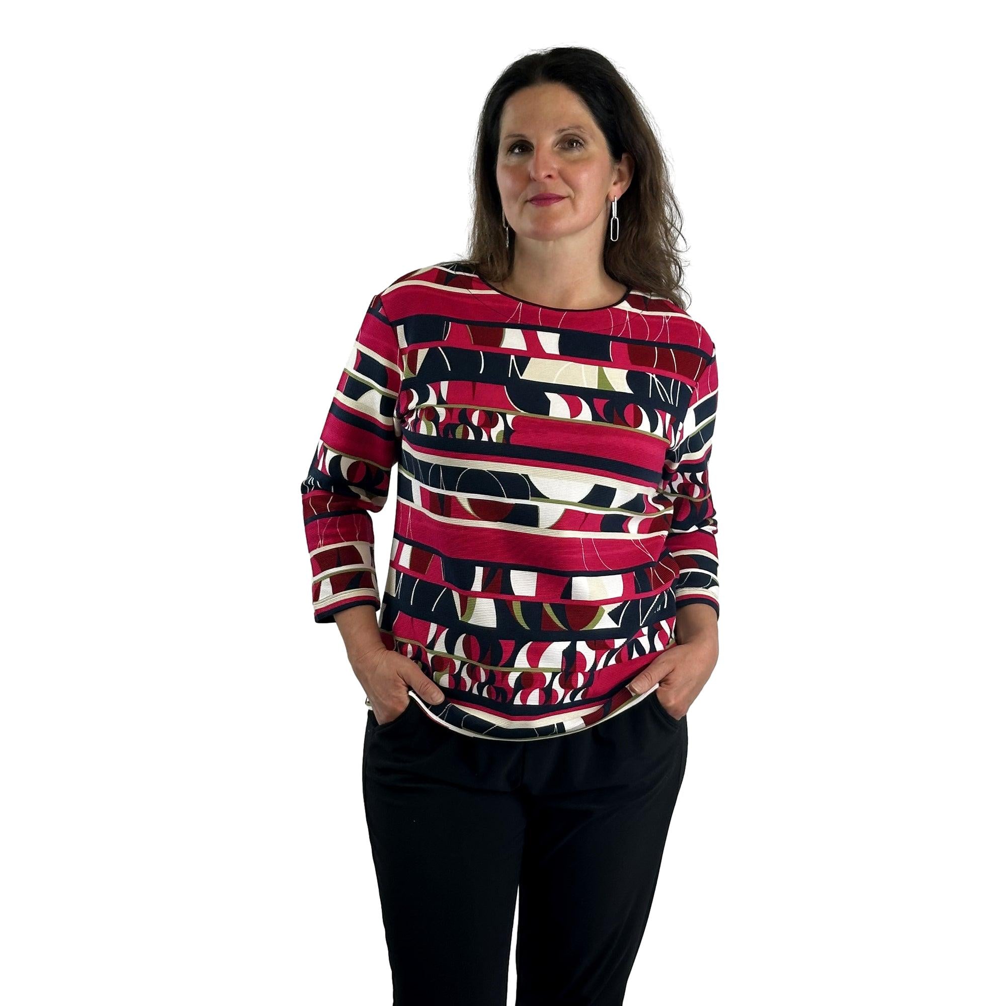 Sweatshirt mit Allover-Print. Mode von Rabe