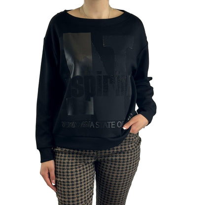 Sweatshirt mit Strass. Mode von Monari