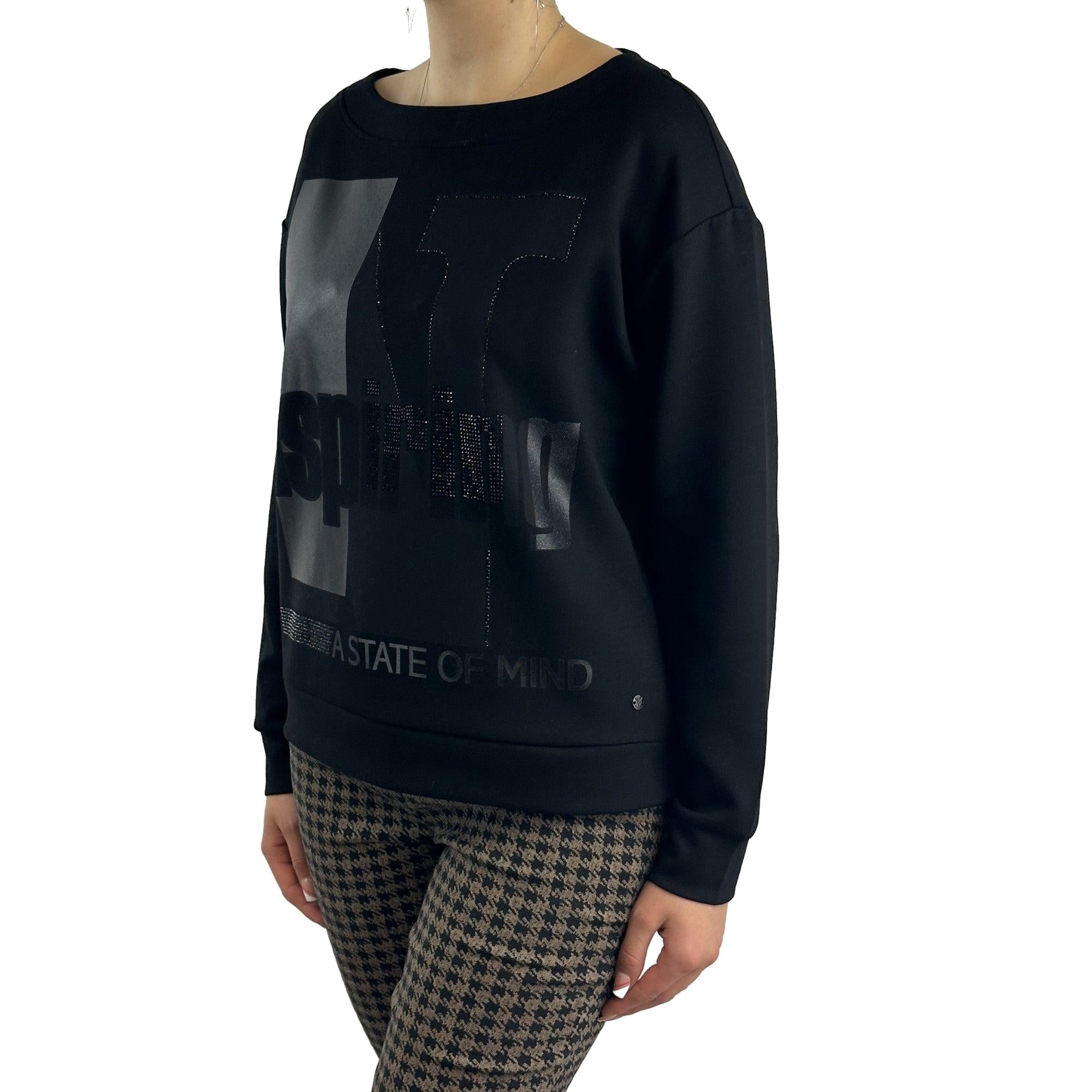 Sweatshirt mit Strass. Mode von Monari