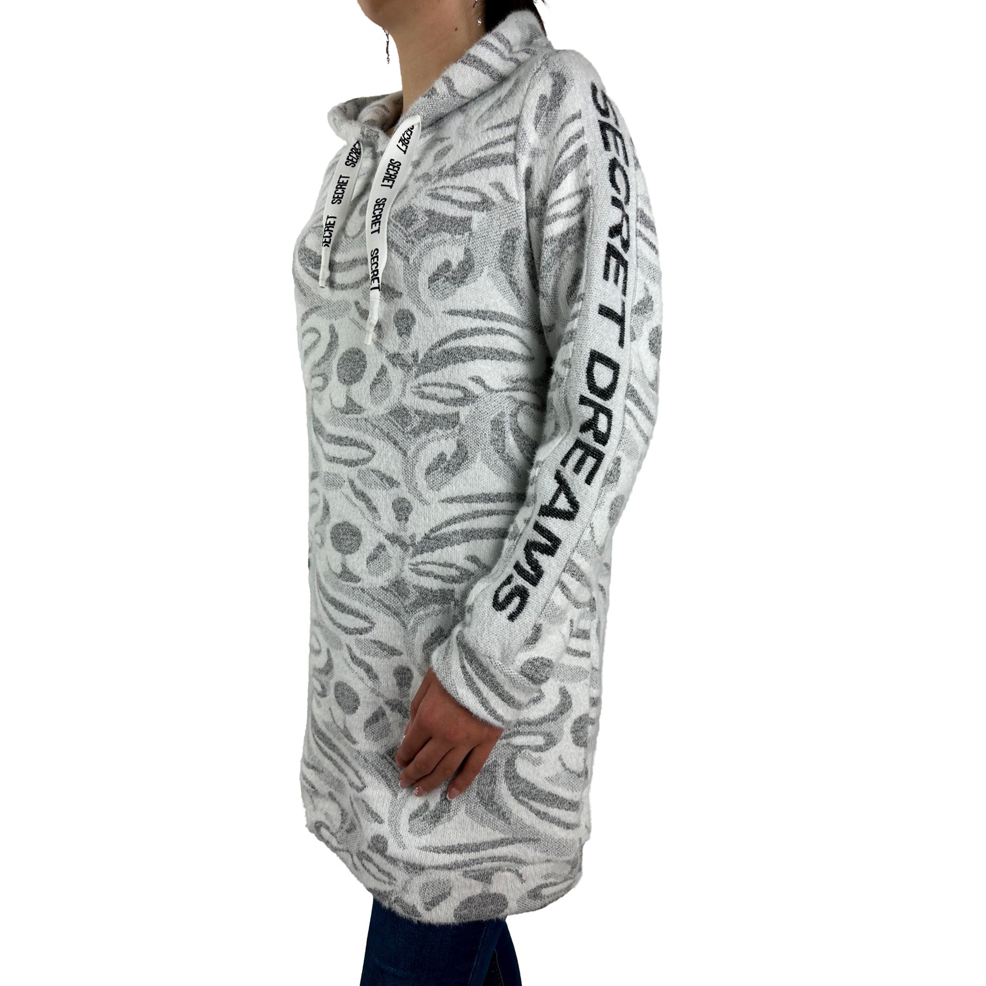 Langes Sweatshirt mit Print. Mode von Top Secret